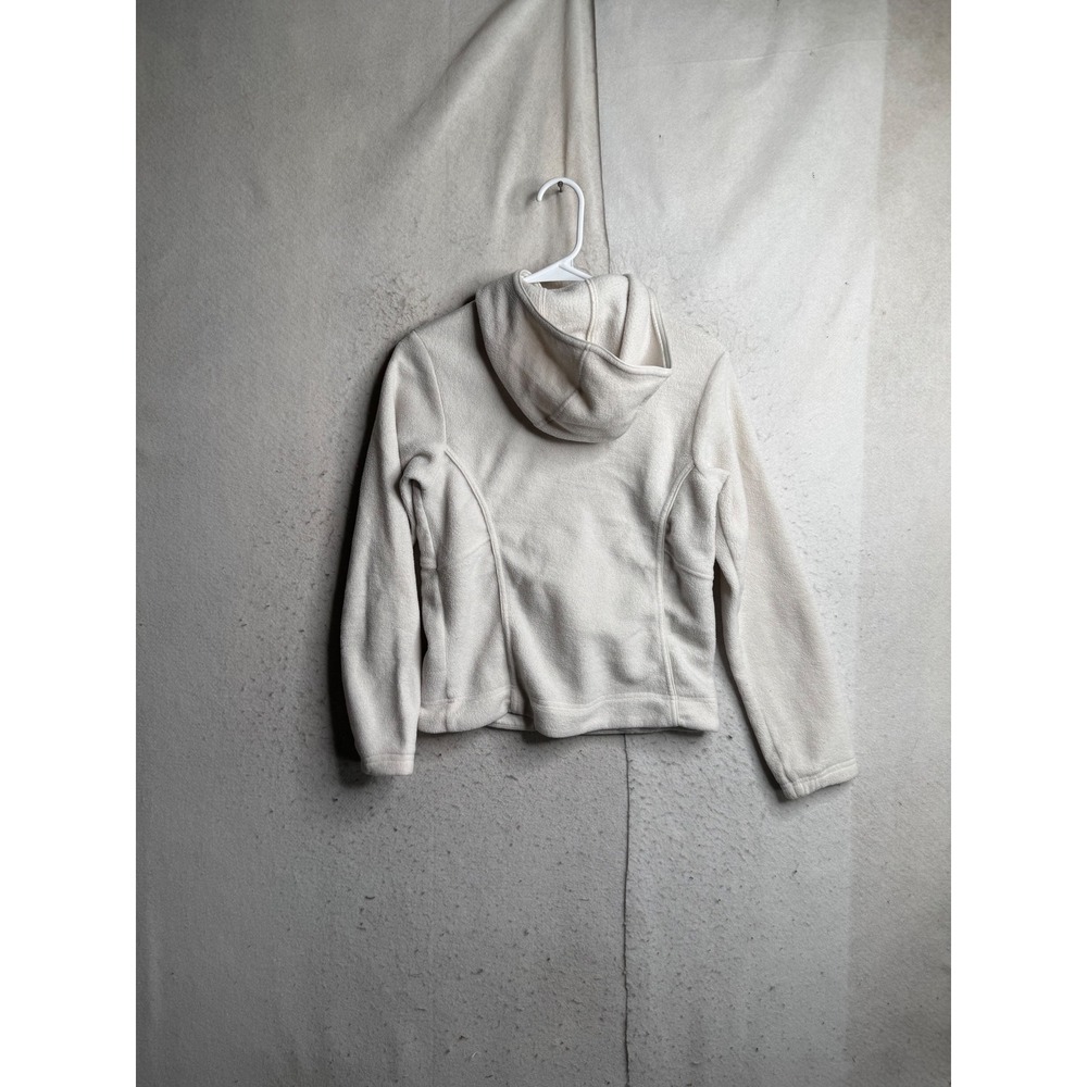 Columbia Womens Cream Fleece Full Zip Hoodie Jacket WL6561 Small - Picture 8 of 10